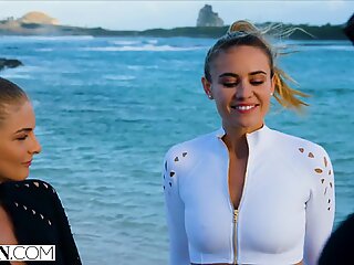 Vixen addie & cayenne lever ut sin trekantfantasi